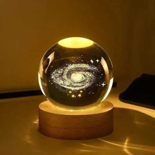 3D Crystal Ball Galaxy Table Lamp