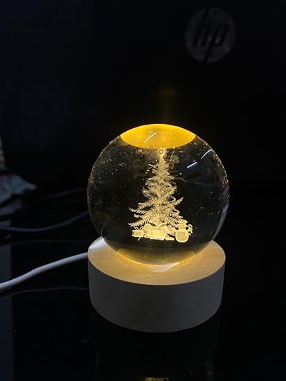 3D Crystal Ball Christmas Tree Lamp